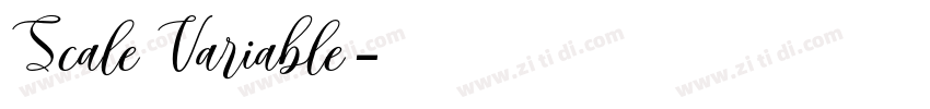 Scale Variable字体转换